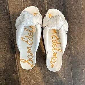 White Sam Edelman sandals